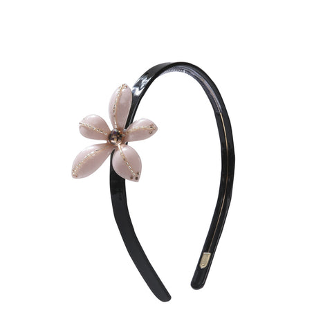 BLOOMING LADY FLOWER HEADBAND (CREAMY PINK) - QKiddo.com