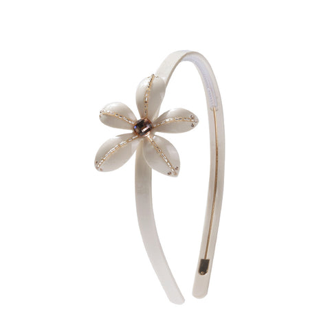 BLOOMING LADY FLOWER HEADBAND (CREAM) - QKiddo.com