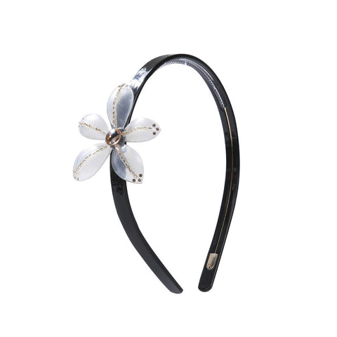 BLOOMING LADY FLOWER HEADBAND (TRANSPARENT WHITE) - QKiddo.com
