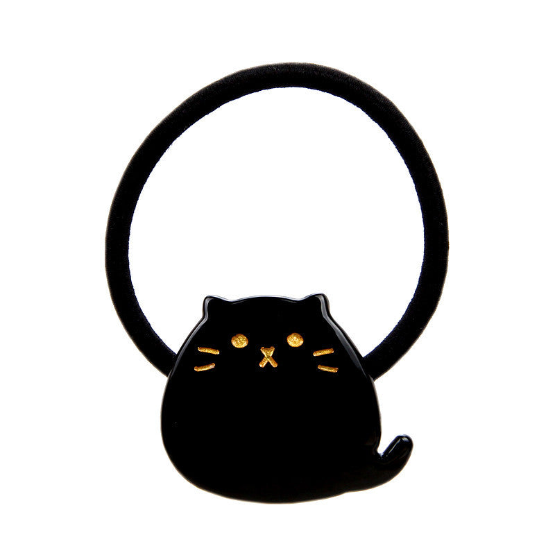 Cat with hair outlet tie on ears