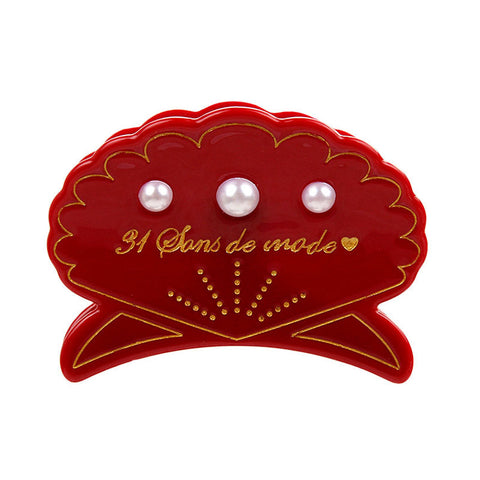 MERMAID’S PEARL SEA SHELL FRENCH JAW CLIP (ROGUE) - QKiddo.com