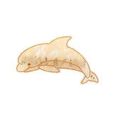 OCEAN GUARDIAN – DOLPHIN (SPRING HAIR CLIP, GOLD CREAM) - QKiddo.com