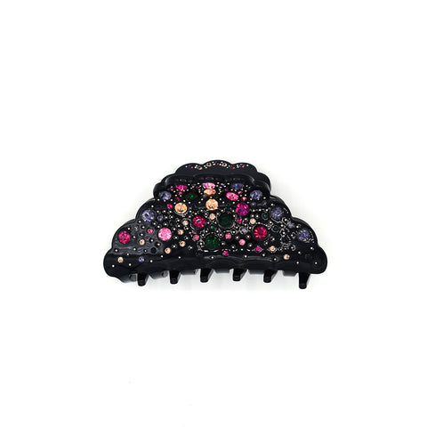 RHINESTONE FRENCH JAW CLIP (GALAXY BLACK) - QKiddo.com