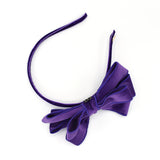 VELVET PURPLE POP UP BOW HEADBAND - QKiddo.com