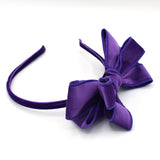 VELVET PURPLE POP UP BOW HEADBAND - QKiddo.com