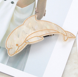 OCEAN GUARDIAN – DOLPHIN (SPRING HAIR CLIP, GOLD CREAM) - QKiddo.com