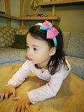 MINNIE’S HAIR BOW HEADBAND (PINK/BLUE) - QKiddo.com