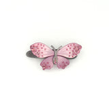 RHINESTONE BUTTERFLY HAIR CLIP (PINK) - QKiddo.com
