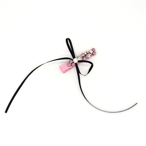 CRYSTAL HAIR CLIP (PINK) - QKiddo.com