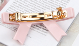 CLASSY BOW SPRING HAIR CLIP (LIGHT PINK) - QKiddo.com
