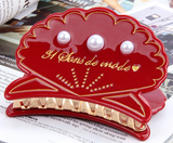 MERMAID’S PEARL SEA SHELL FRENCH JAW CLIP (ROGUE) - QKiddo.com