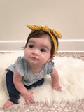 HANDMADE ORGANIC COTTON HEADBAND (MUSTARD)
