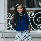 handmade BLACK WOOLEN PEARL HEADBAND - QKiddo.com