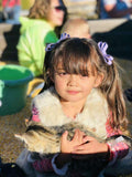 handmade LARGE LEATHER HAIR BOW (PURPLE) - QKiddo.com