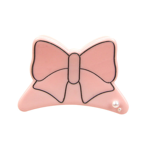 BUTTERFLY BOW FRENCH JAW CLIP (PINK) - QKiddo.com