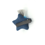 POM POM PUFFY STAR HAIR CLIP (BLUE) - QKiddo.com
