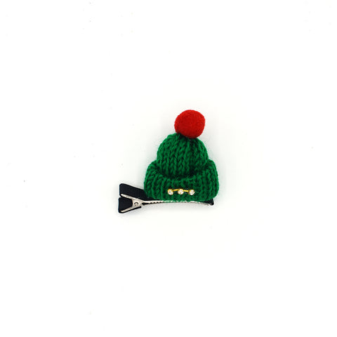 RHINESTONE MINI HAT HAIR CLIP (GREEN) - QKiddo.com