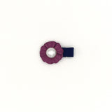 PEARL FLOWER HAIR CLIP (BURGUNDY) - QKiddo.com