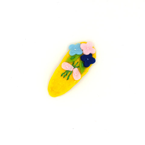 FELT SNAP HAIR CLIP (COLORFUL FLOWERS) - QKiddo.com