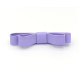 LARGE LEATHER HAIR BOW (PURPLE) - QKiddo.com