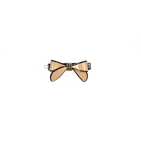 TENDERLY BOW (FROG HAIR CLIP, PINK) - QKiddo.com