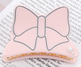 BUTTERFLY BOW FRENCH JAW CLIP (PINK) - QKiddo.com
